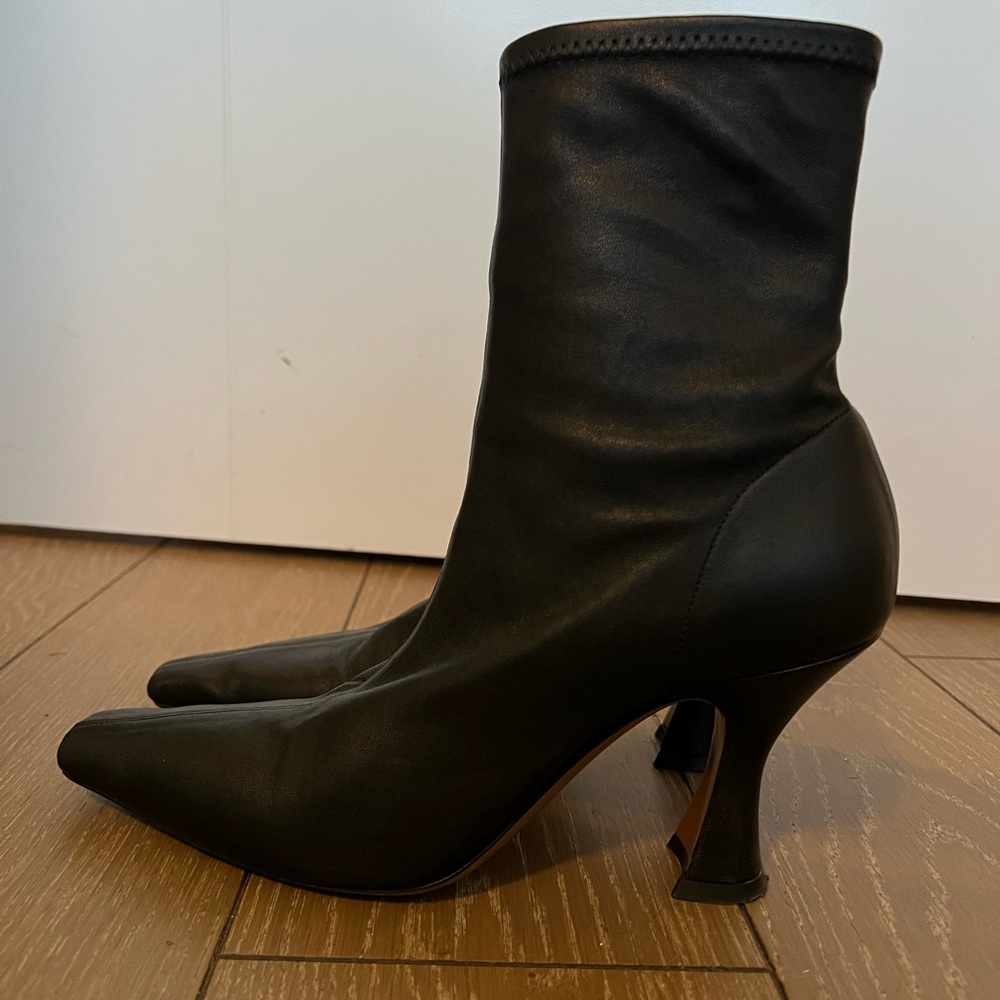 Neous Ran Boots, black, size 38, handcrafted Napa leather sock style boot